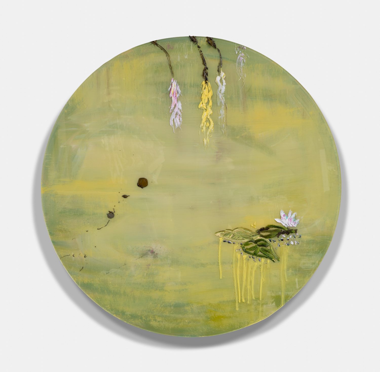 Green Yellow Tondo Pond