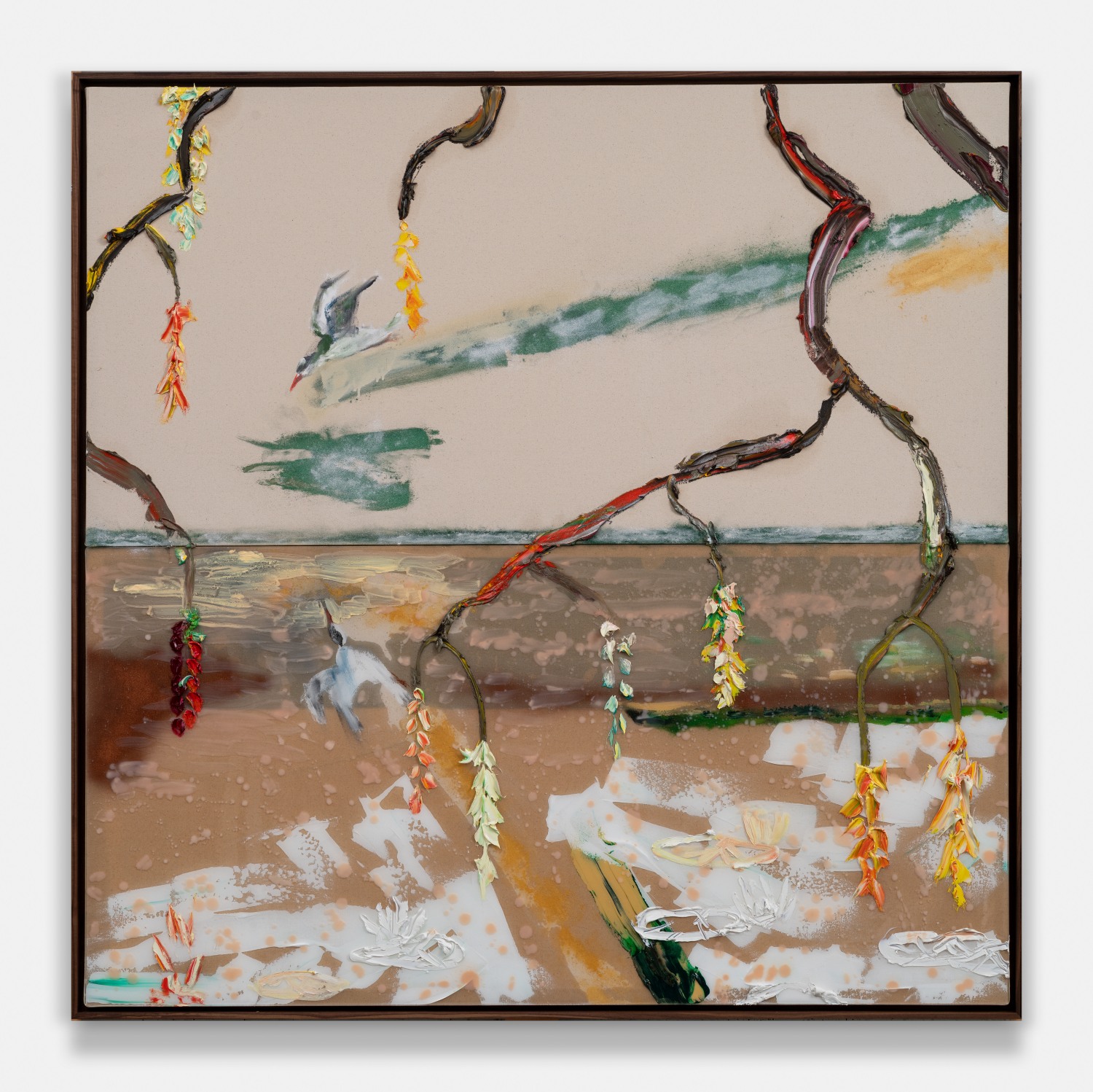 Skimming Tern Over Newport Pond 2