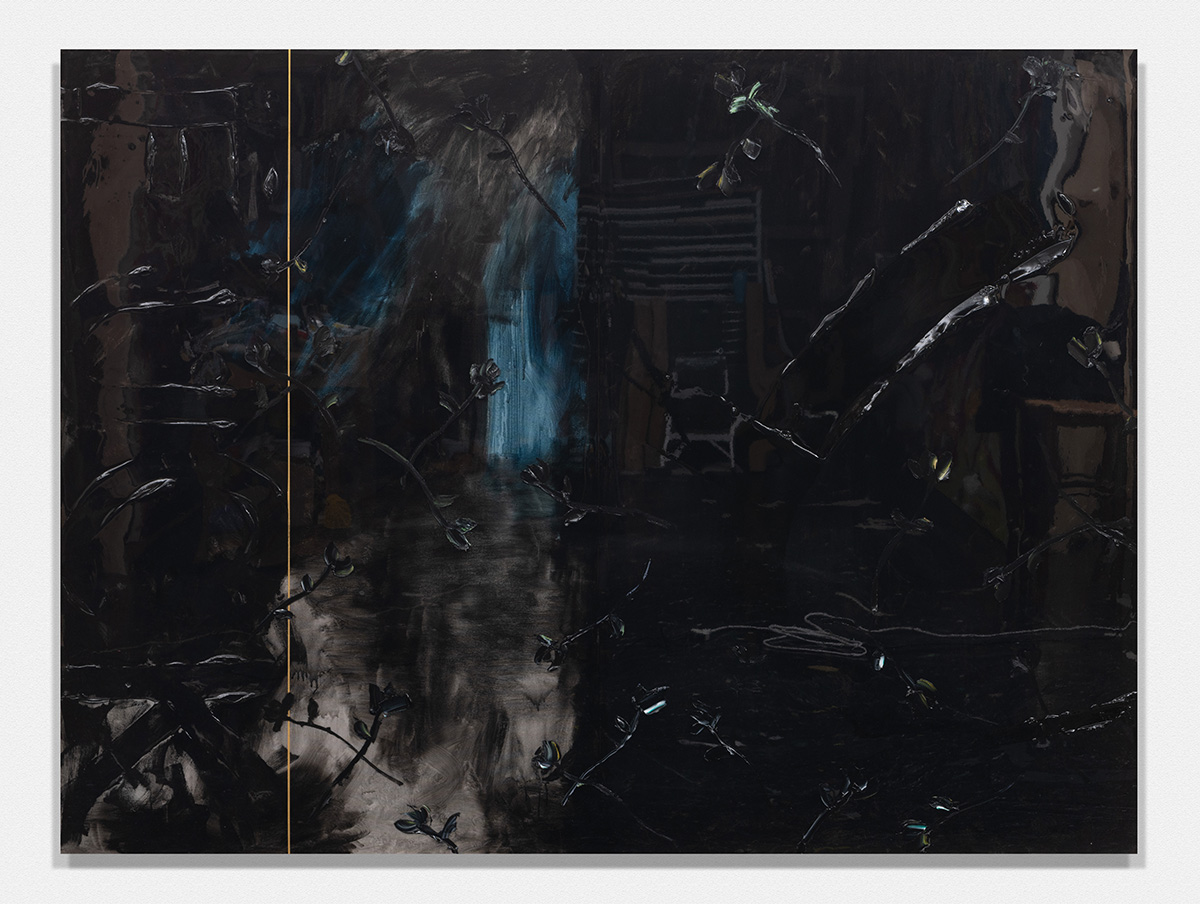 Large Black Roses Fuck