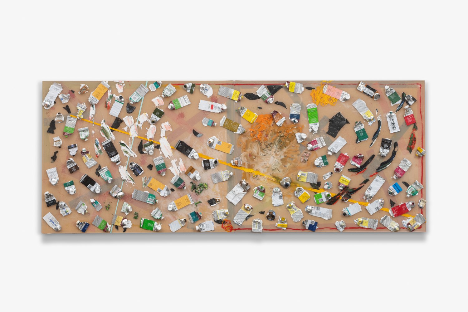 Abstract With Paint Tubes