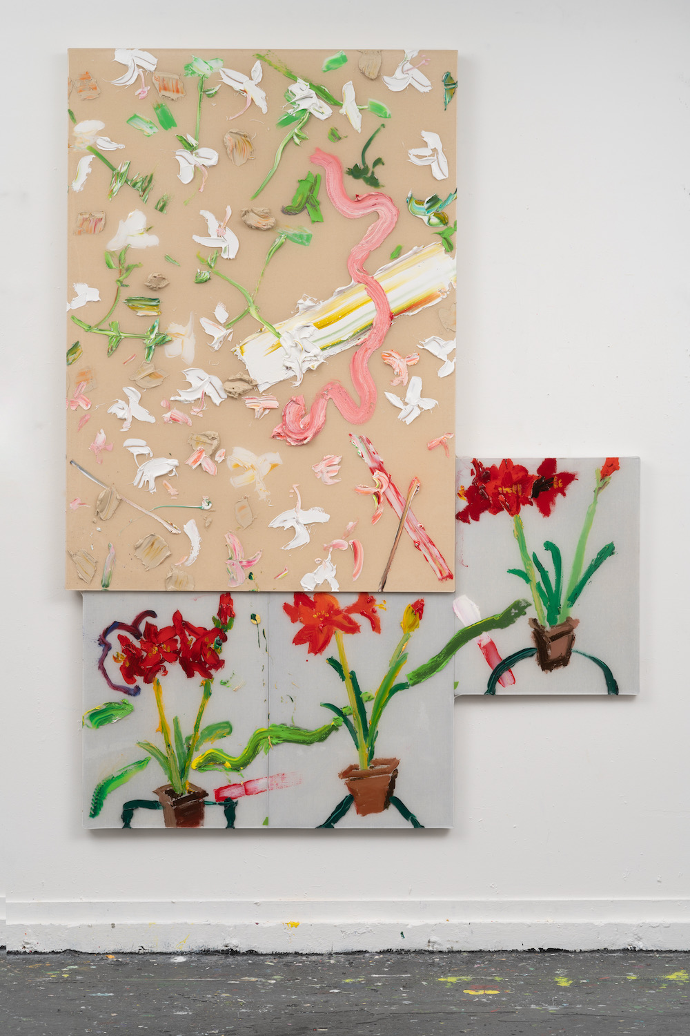 "Lily Amarylis With Three Tables"