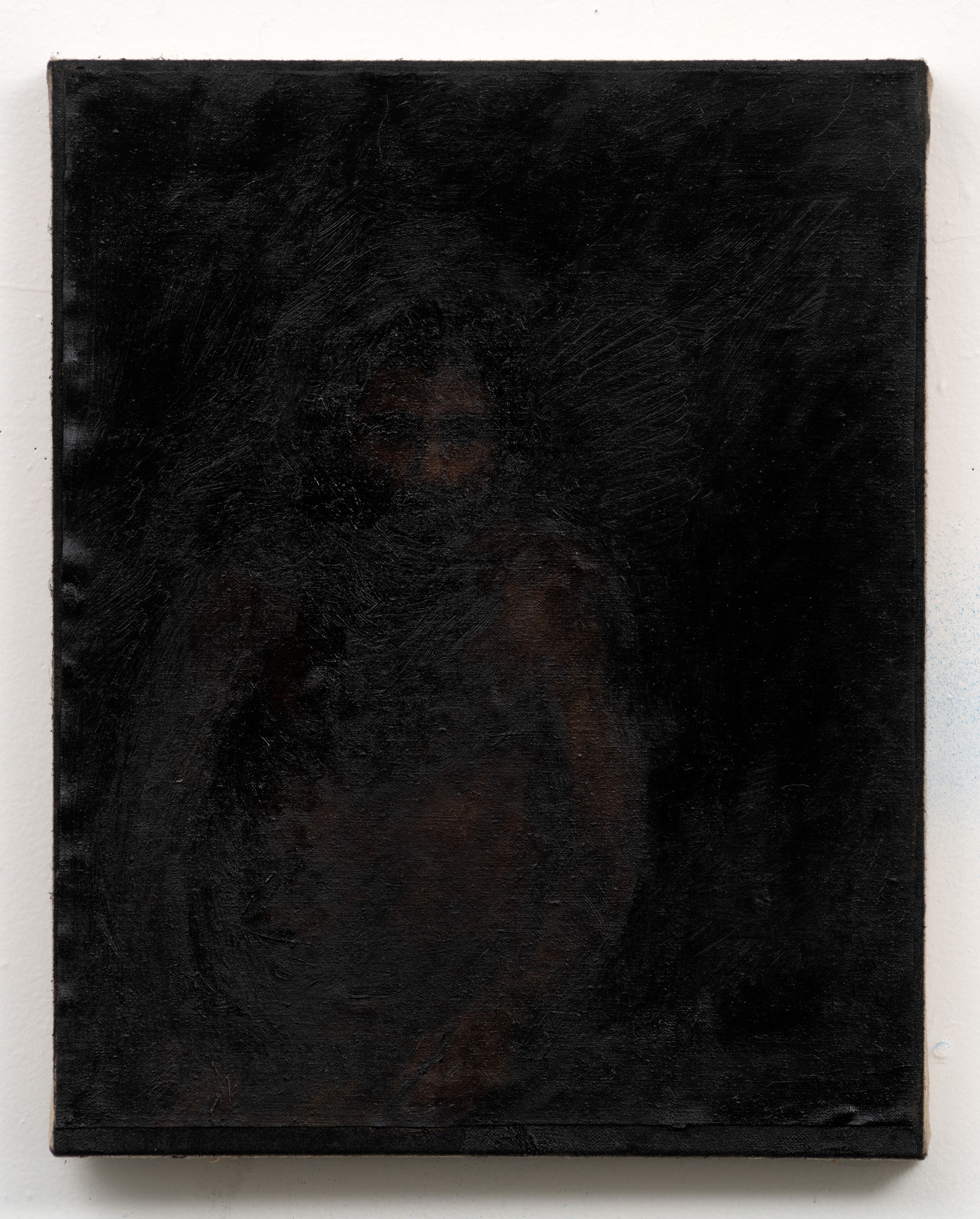 Dark Self Portrait At The Table 