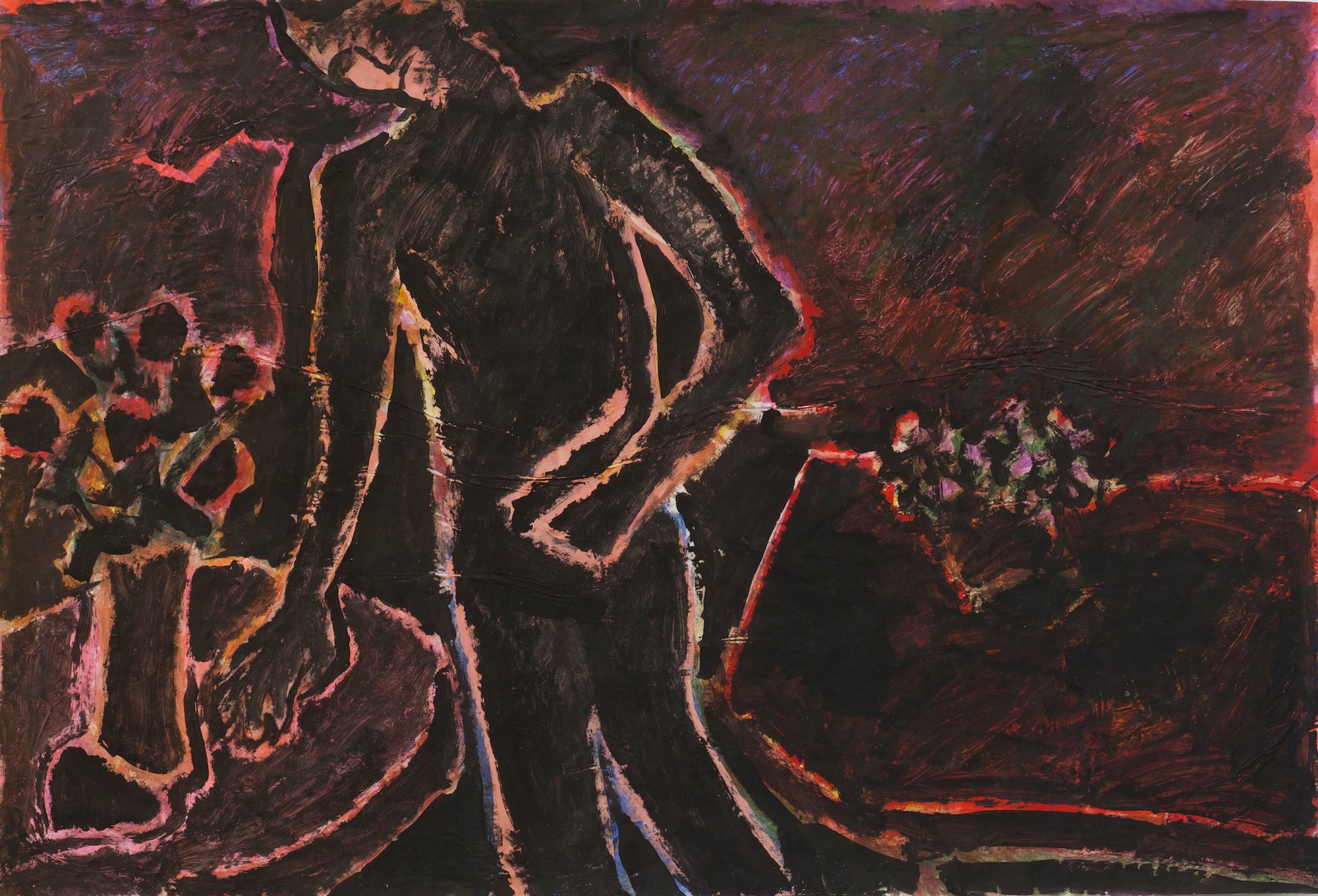 Dark Figure with Double Still Life