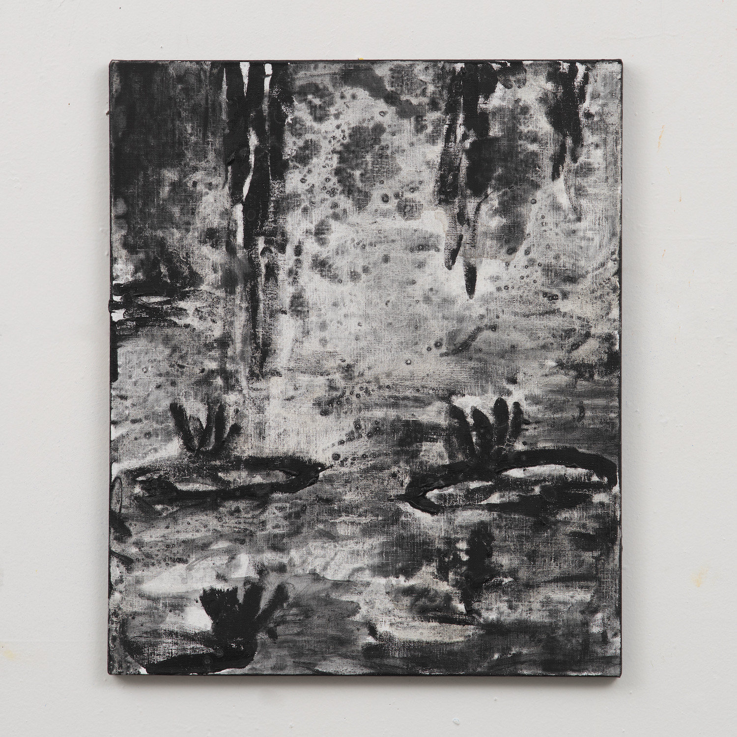 Water Lilies: After Monet (Like Looking At A Bad Black And White Photo In An Old Textbook” version 3