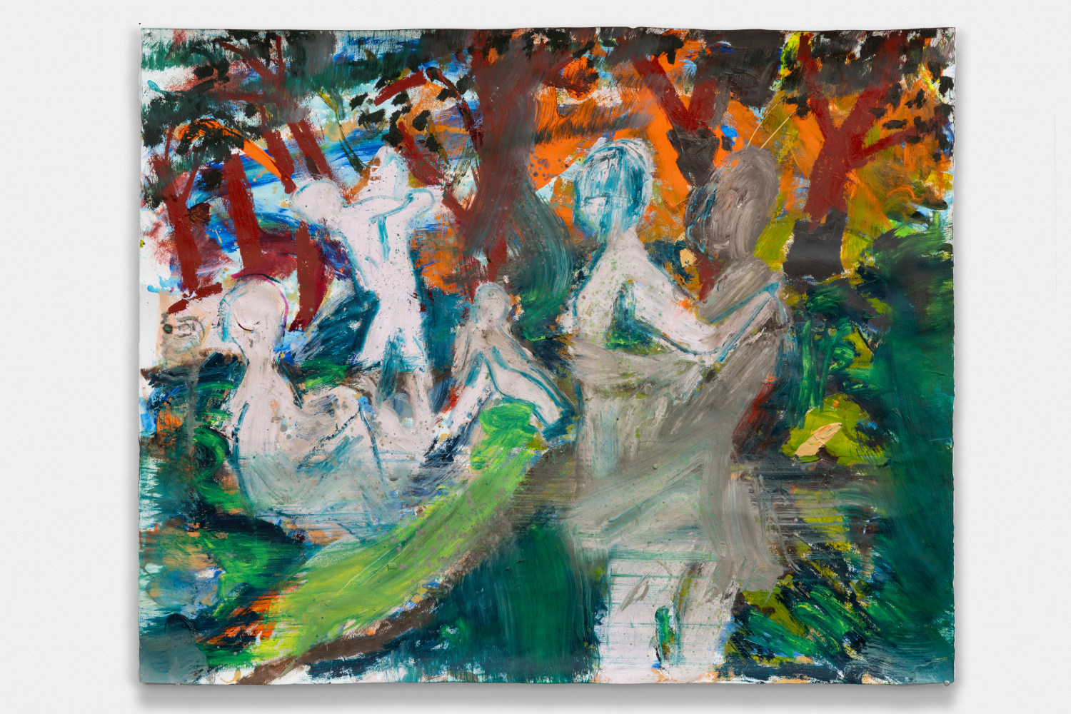 Figures In Landscape Forest