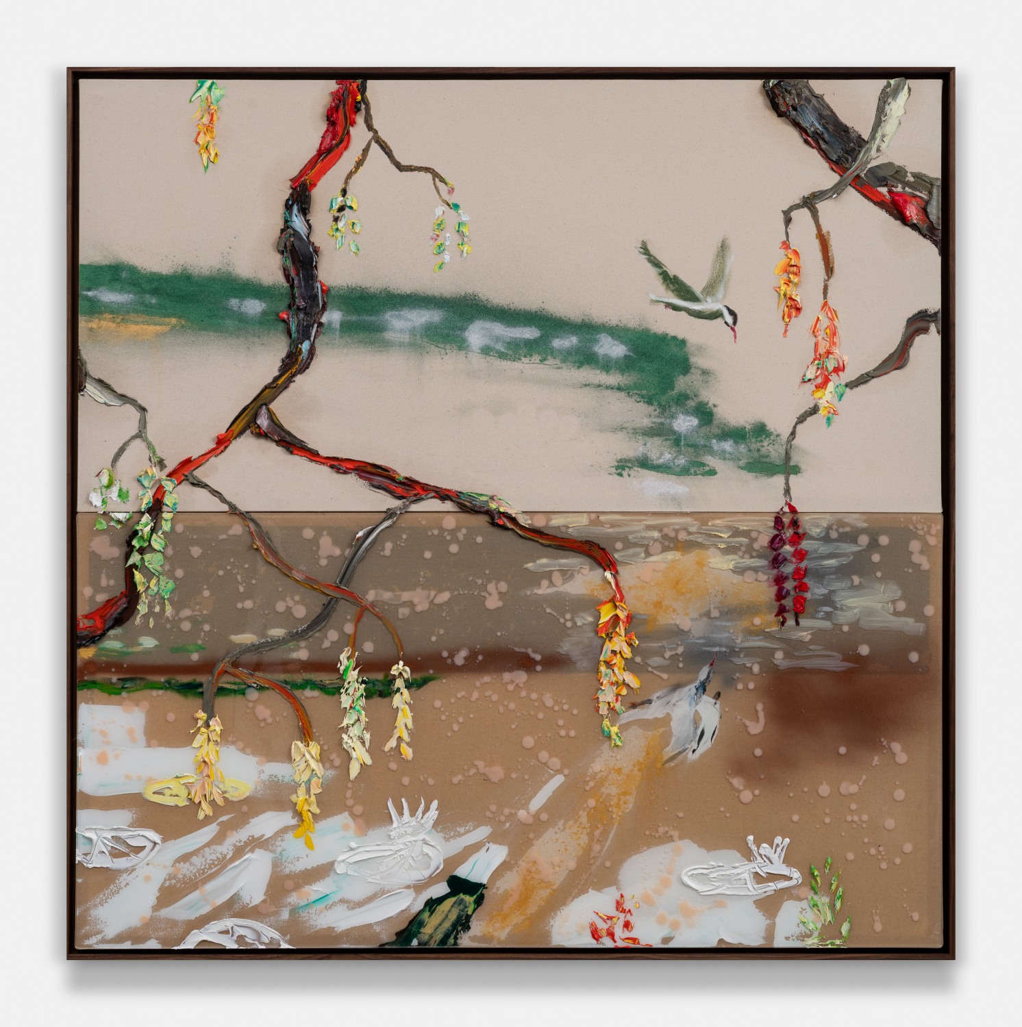 Skimming Tern Over Newport Pond 1