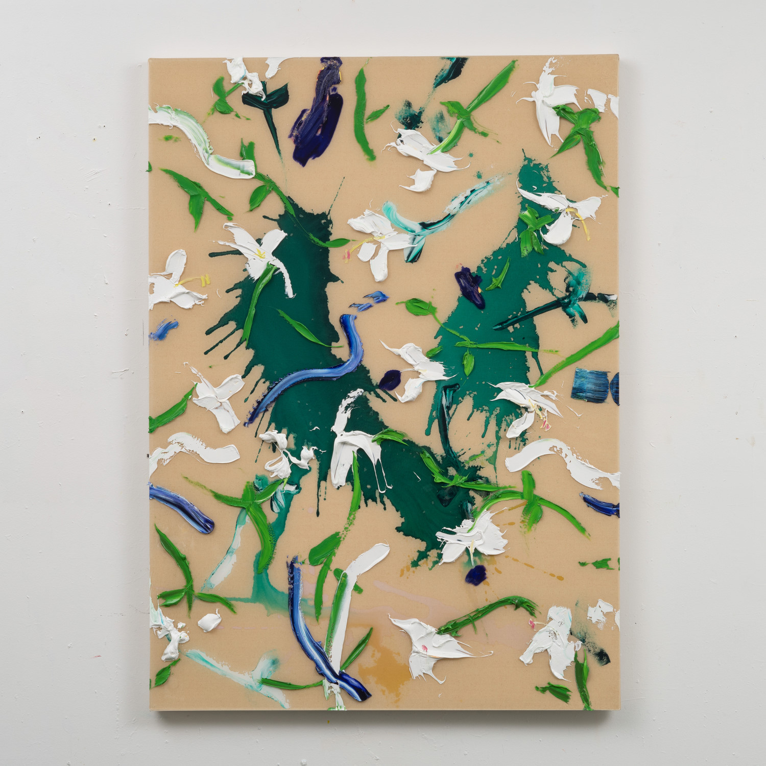 Falling Flowers - Blue and White