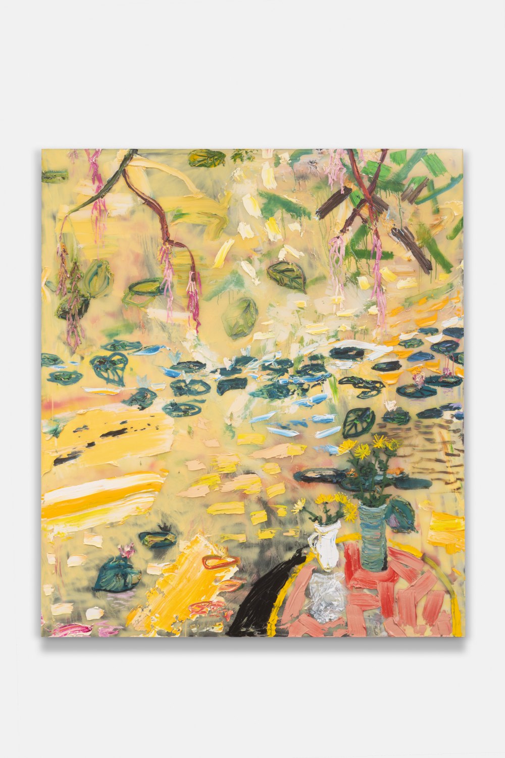 Two Vases On Yellow Pond