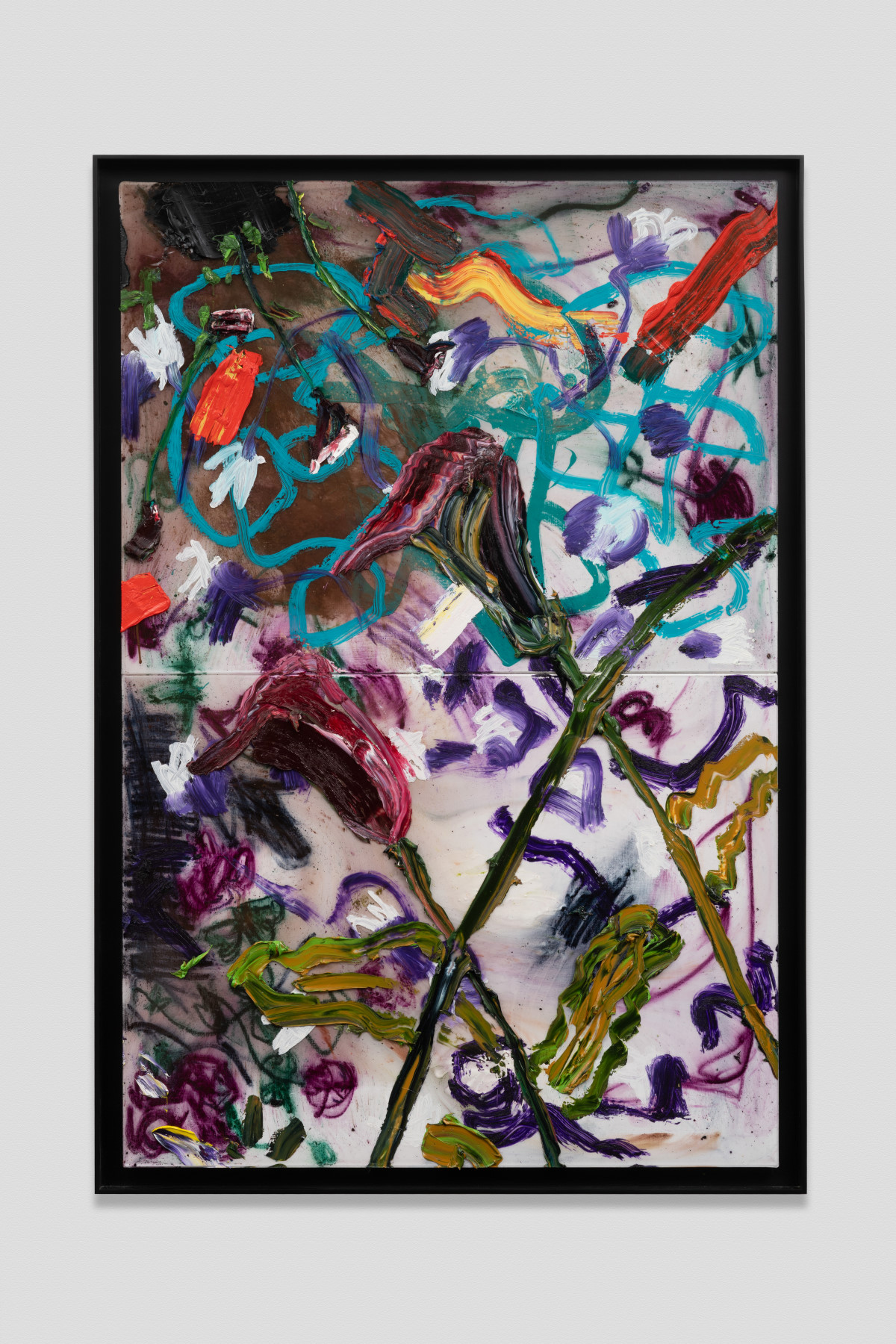 Dark Calla Lillies Meandering Line