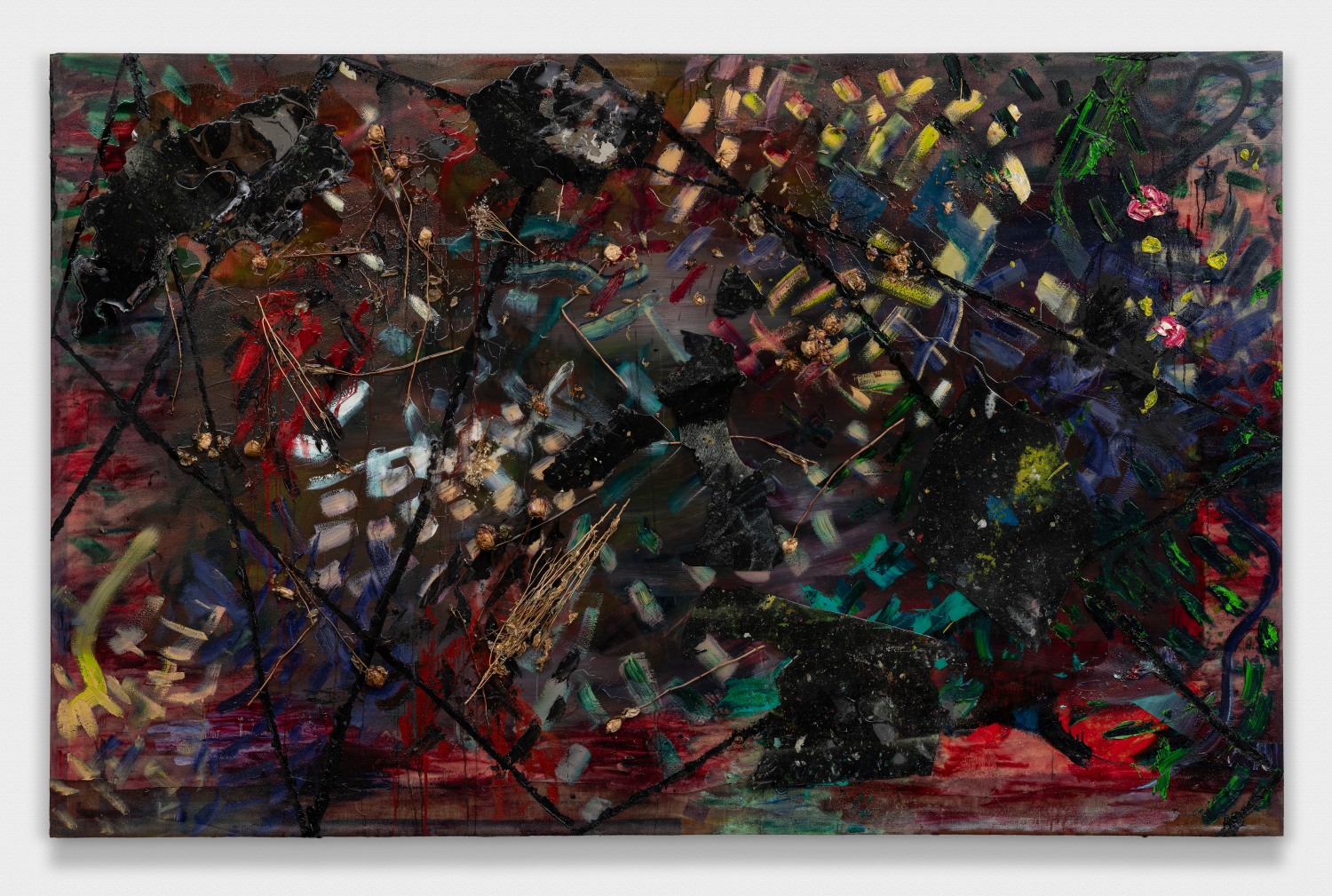 Abstract Falling with Flowers