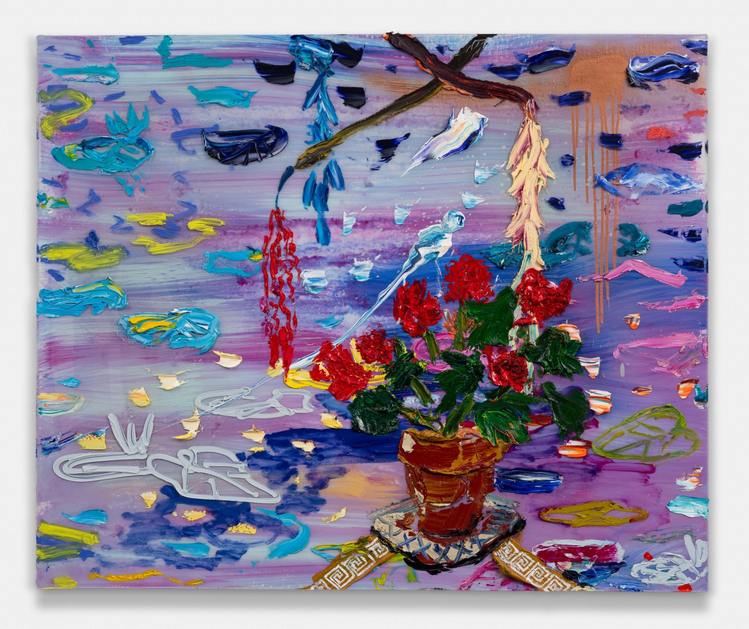 Begonias On Copper Pond