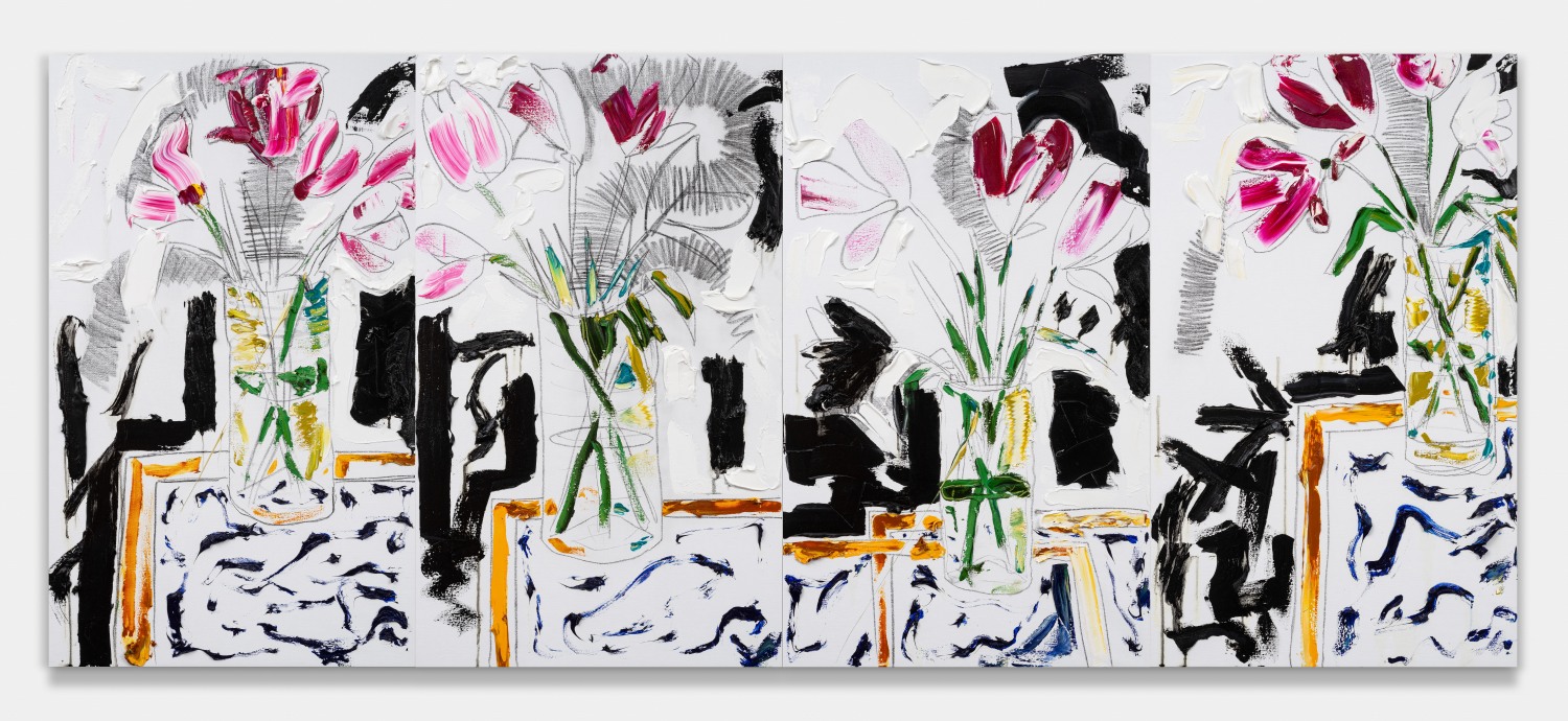 Large Tulips Quadriptych