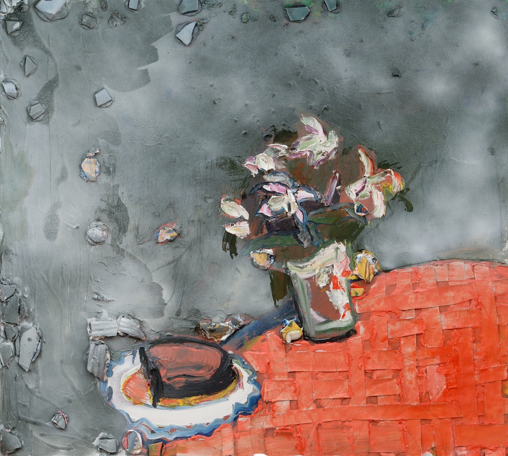 Still Life With Pink Checkered Cloth