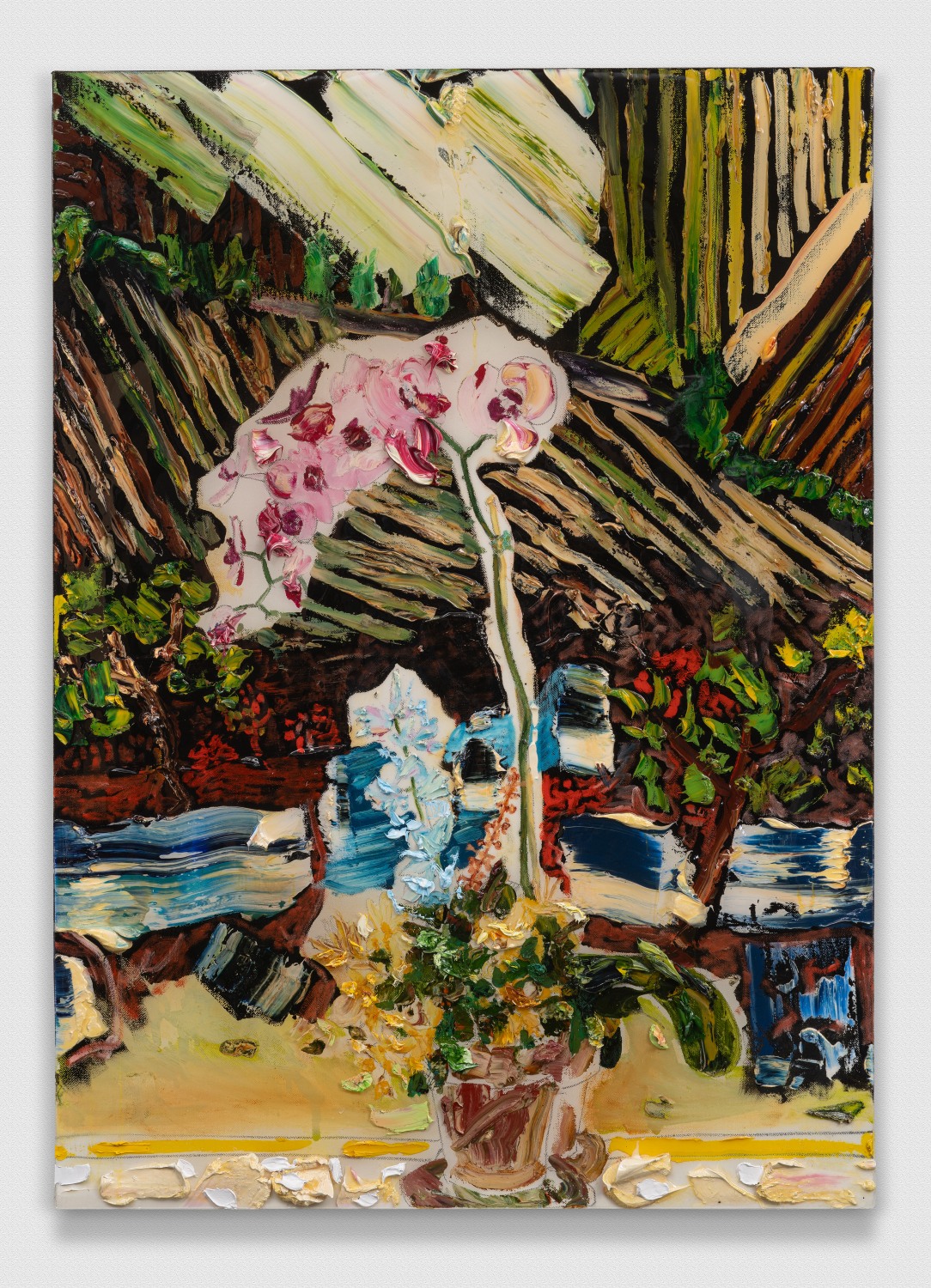 Double Still Life On Umbrian Landscape