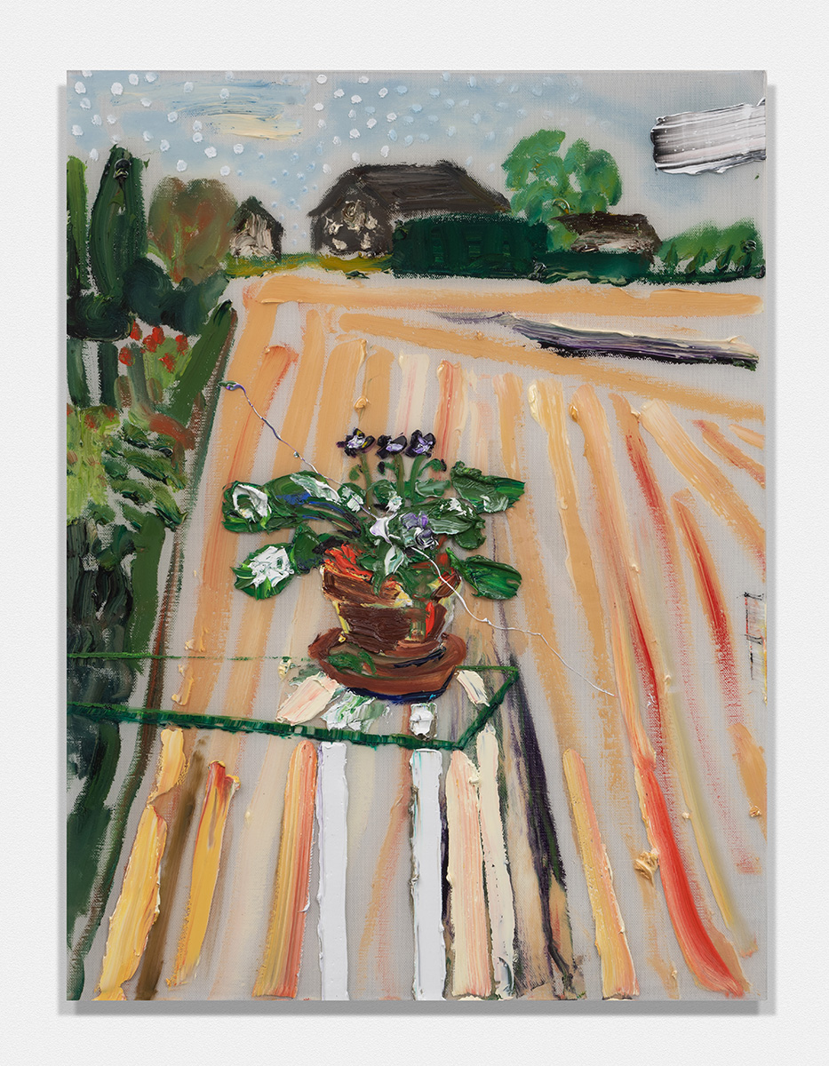 Violets On Corner Of Field