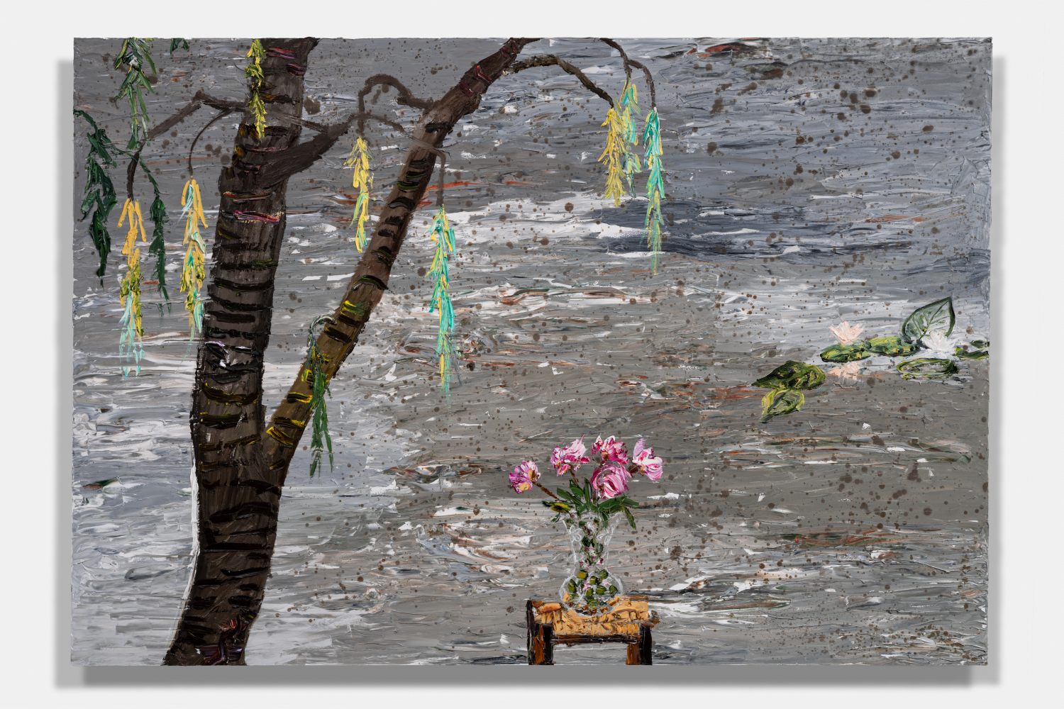Peonies on Stool