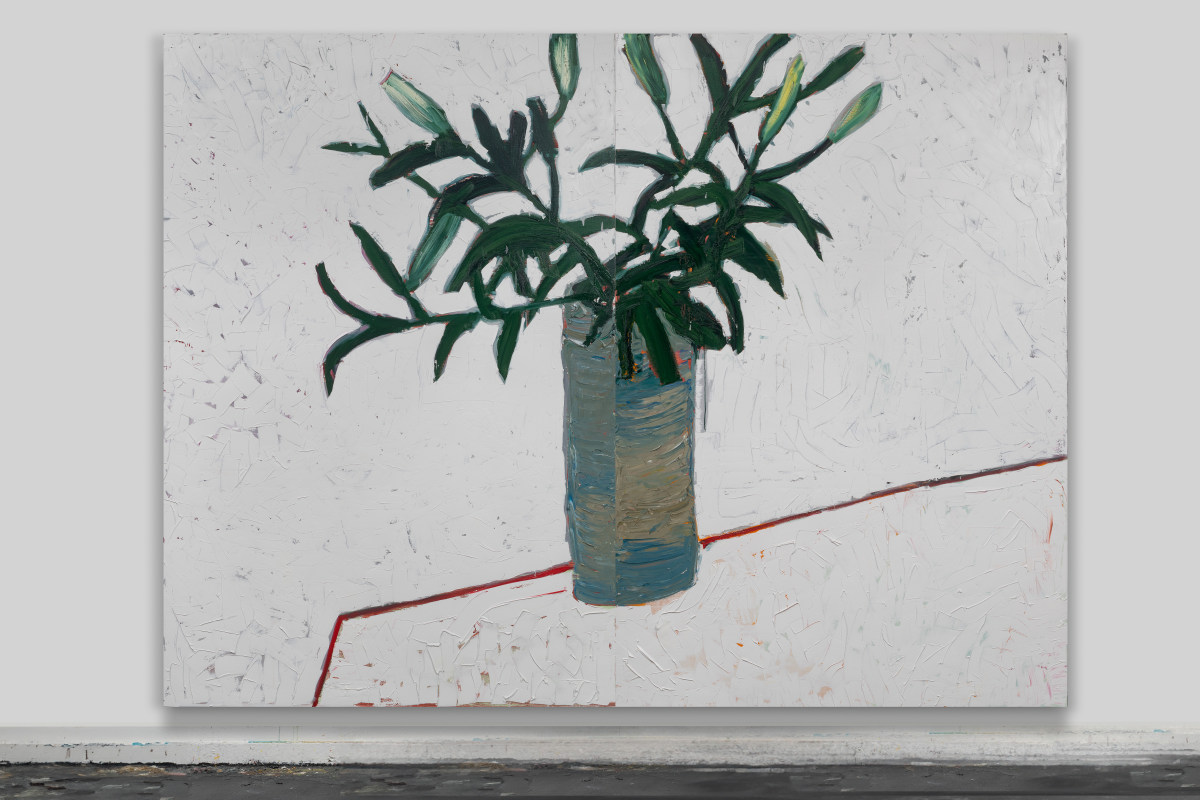 Large Lilies On Table