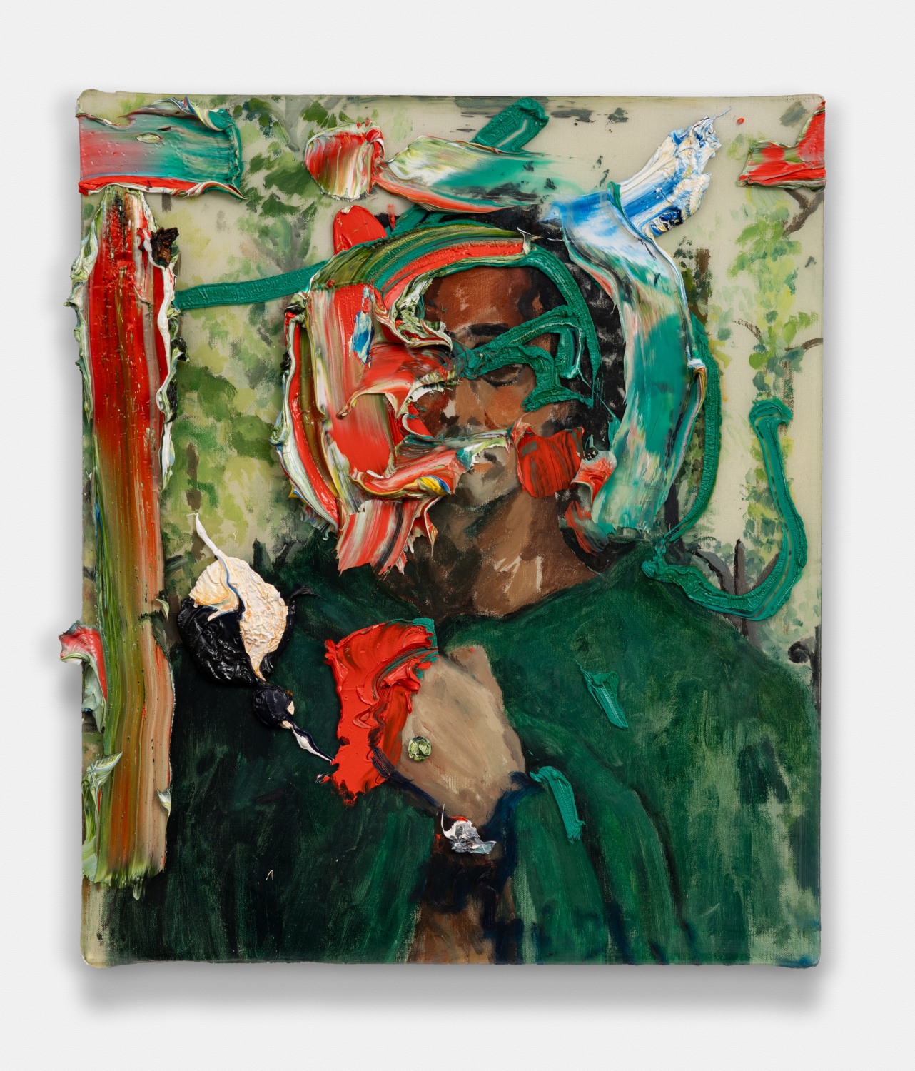 Self Portrait With Green Blanket