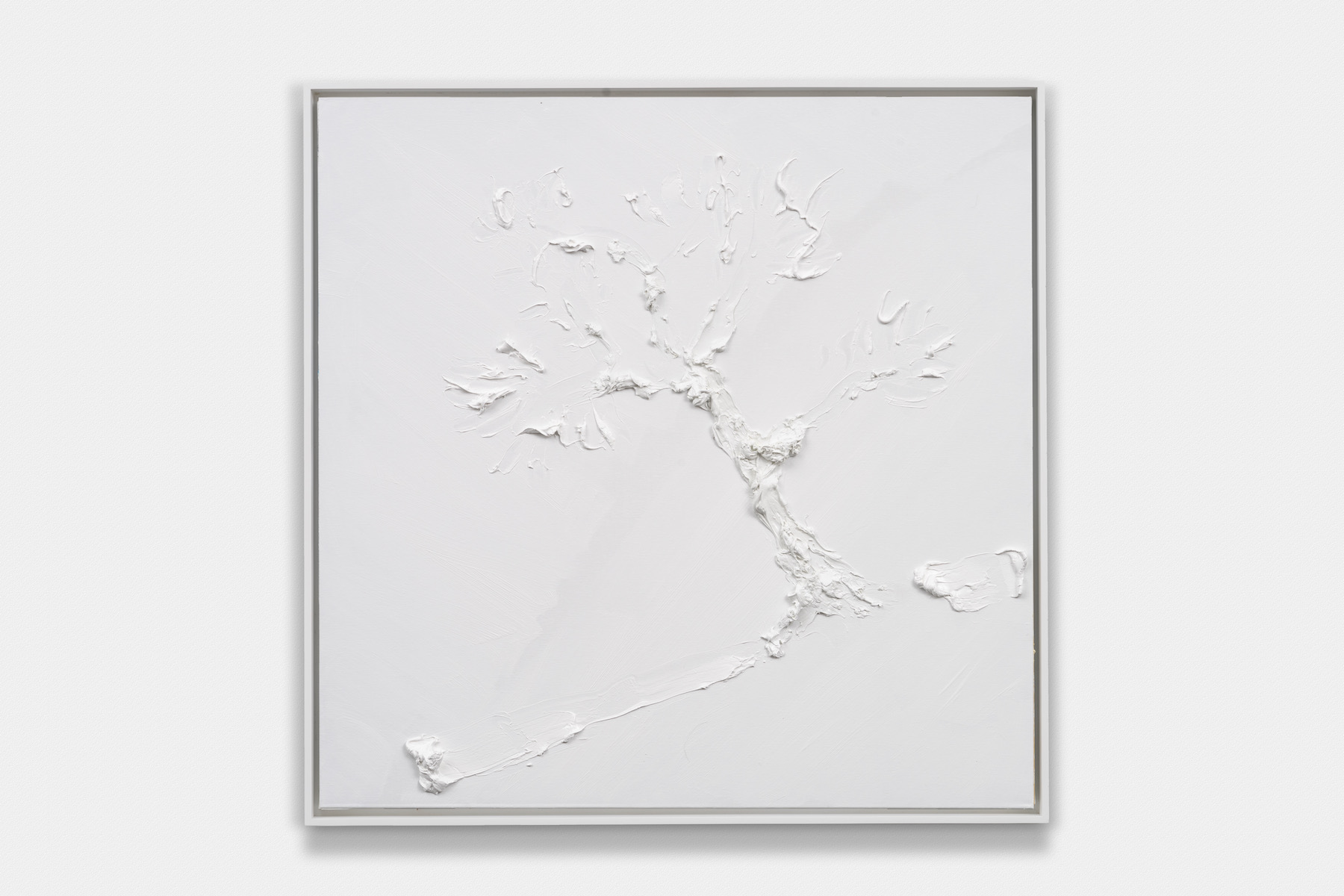 White On White: Tree On Hill