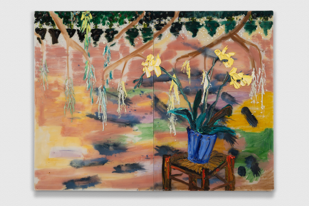 Spring Orchid On Willow Cypress Pond