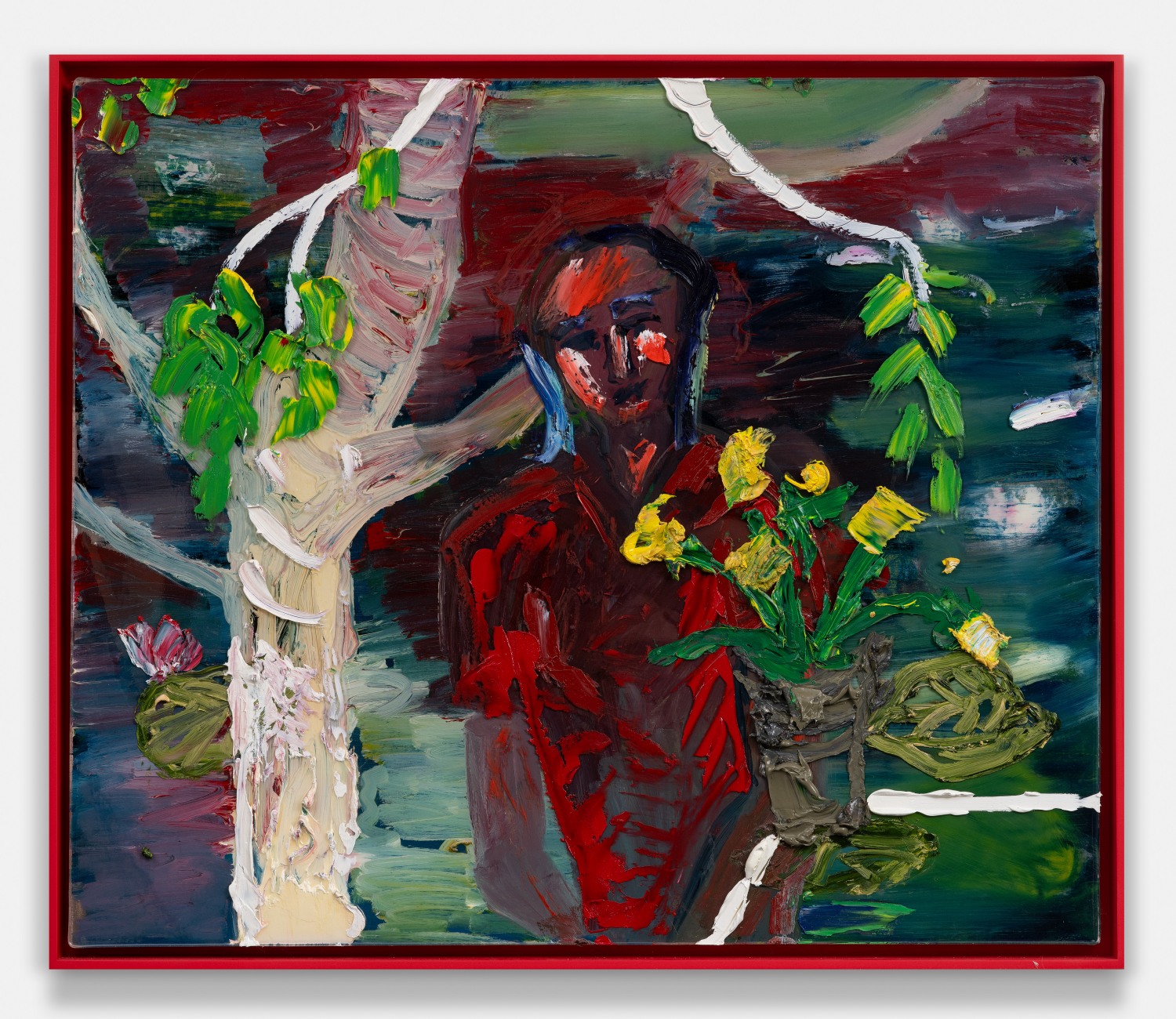 Yellow Flowers On Lily Pond